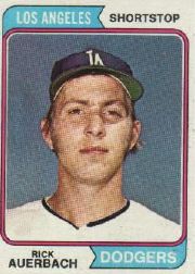 1974 Topps Baseball Cards      289     Rick Auerbach